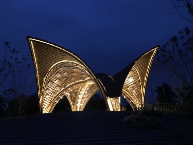 成都新希望竹建筑工程项目竣工 上海境道原竹