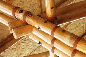 竹梁柱连接形式三-套筒型