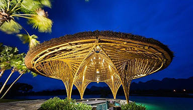 越南：竹餐厅 竹景观