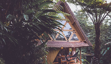 印尼：巴厘岛 本土竹屋 竹建筑