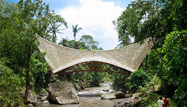 印尼：千禧桥 竹桥 竹景观