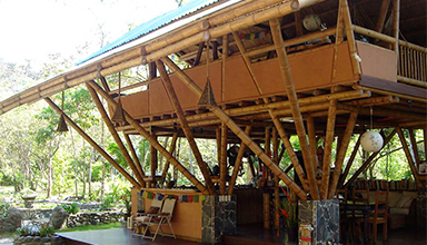 哥斯达黎加：海滩帽竹屋 竹建筑