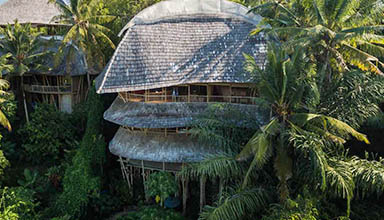 印尼巴厘岛：特色竹屋 竹建筑