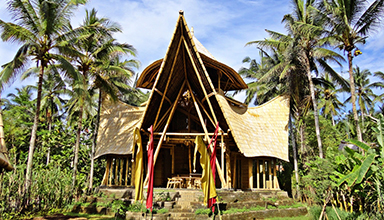 印尼巴厘岛：Garden House酒店 竹建筑