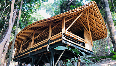 缅甸：特色房子建筑 竹建筑