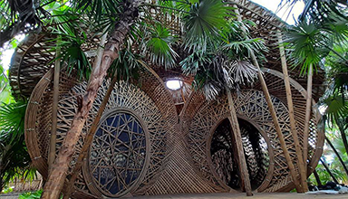 墨西哥：创意竹建筑 特色竹编景观