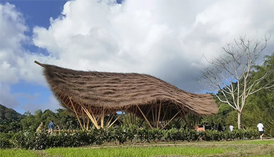 ”雨林好时光“乡村旅游 竹亭 竹建筑 海南.五指山