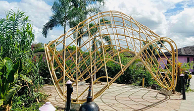 竹结构系统之不同拱门形式设计建造