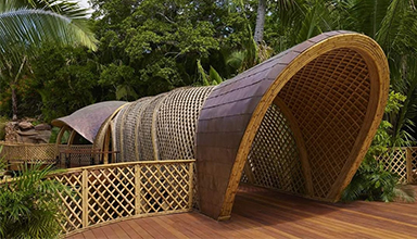 未来建筑材料的理想选择–竹子 大型竹建筑 个性竹结构 特色竹编（设计+施工）