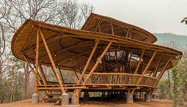 泰国.Leaf Yoga Sala 瑜伽亭  竹亭 竹建筑 竹景观