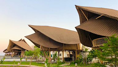 印尼.Wera 海滩的竹别墅度假村 竹建筑 竹结构 竹屋