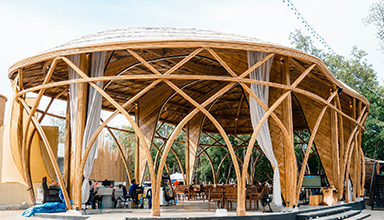 泰国.瓦纳莱海鲜咖啡馆 竹建筑 竹结构