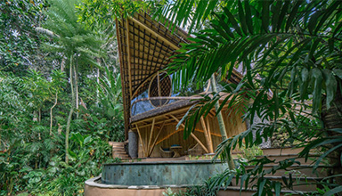 印尼-苏尼奥生态度假村 竹屋 竹建筑