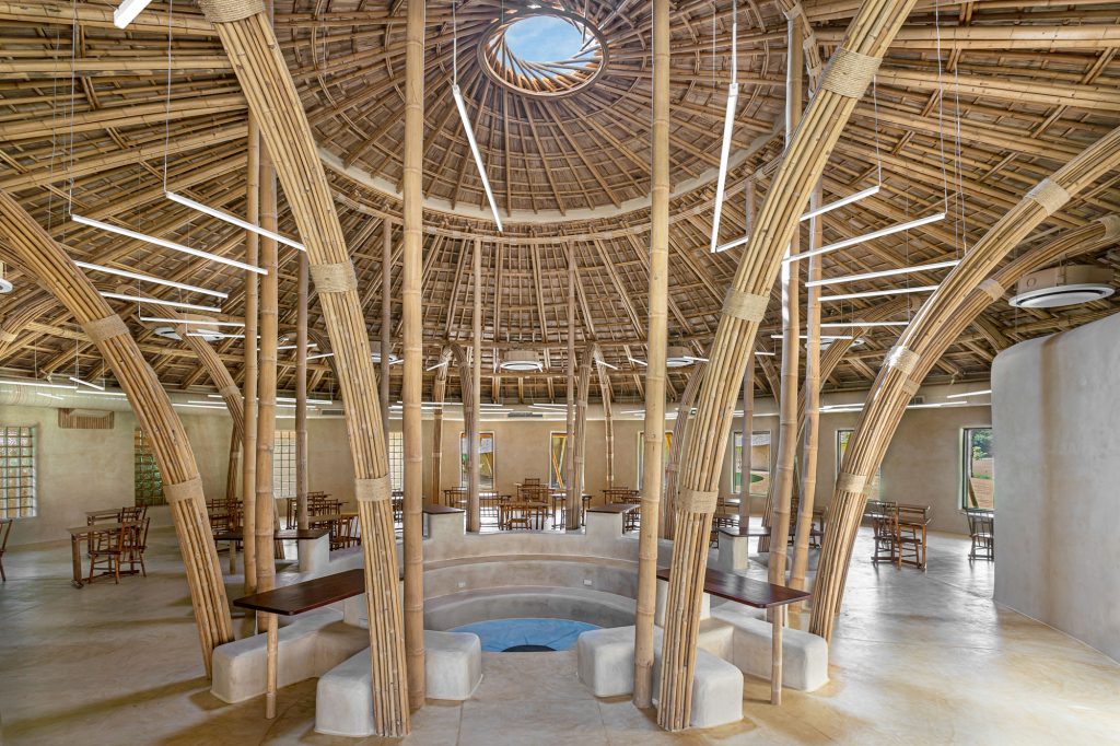 竹穹顶原来也是用竹子建造的，独特个性，造型特别 竹结构 竹建筑