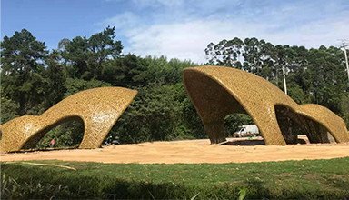 竹编建筑：自然与人工的优雅结合【设计+建造】上海境道原竹 竹编装置 竹编