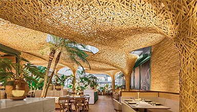 竹编艺术点亮商场，打造都市‘微型森林’  【深化+施工】境道原竹